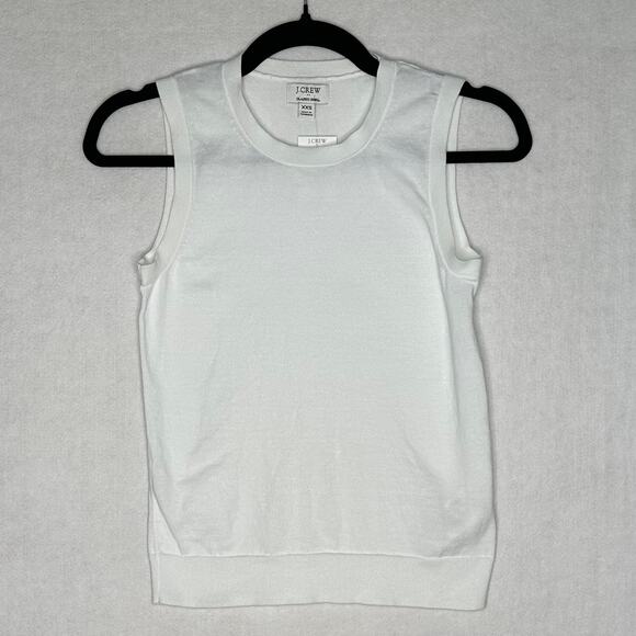 J. Crew 100% Cotton White Classic Shell - Size XXS New - Picture 7 of 10
